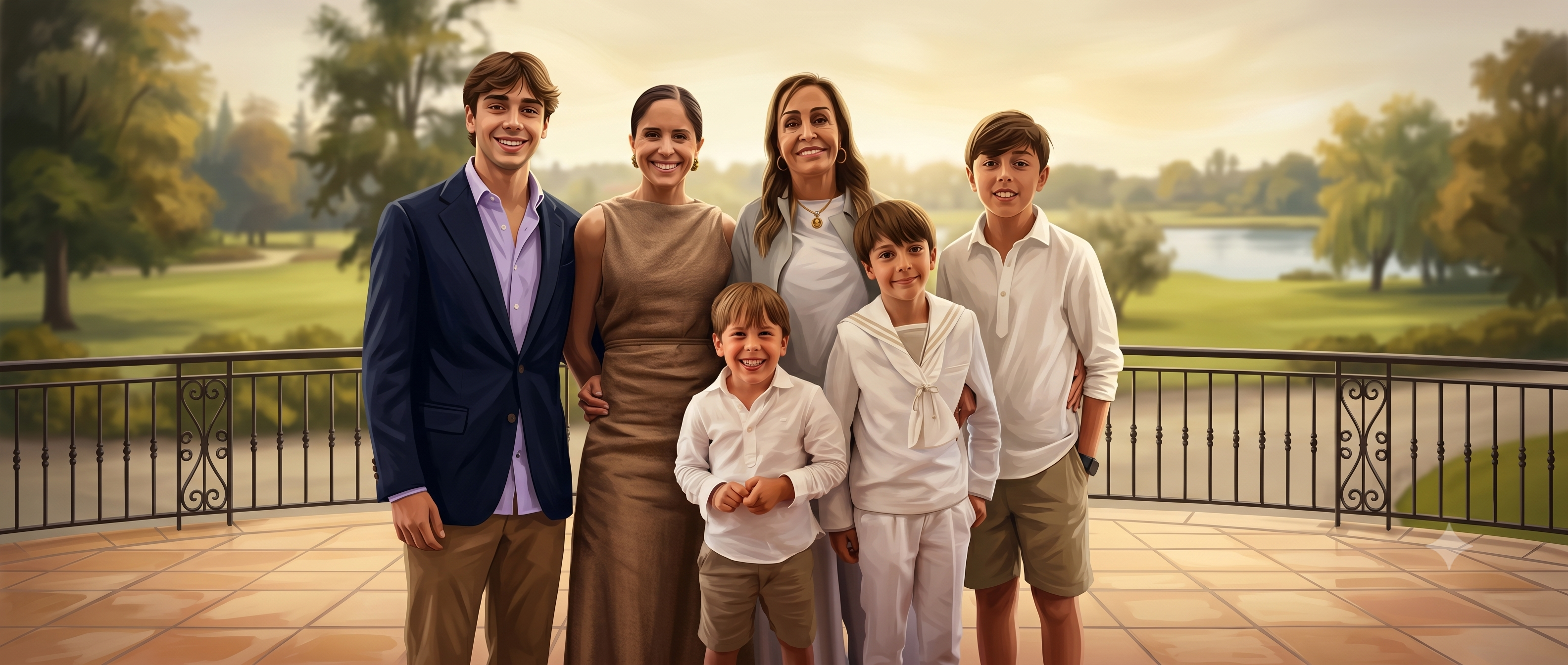 La familia viajera: Mota con sus hijos y nietos